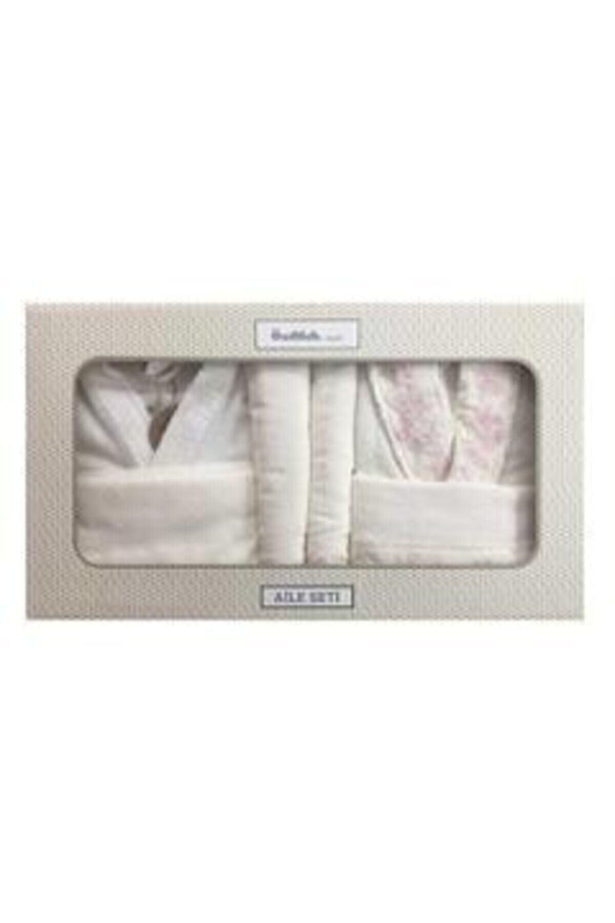 Destan Cream Family Bathrobe Set - Swordslife