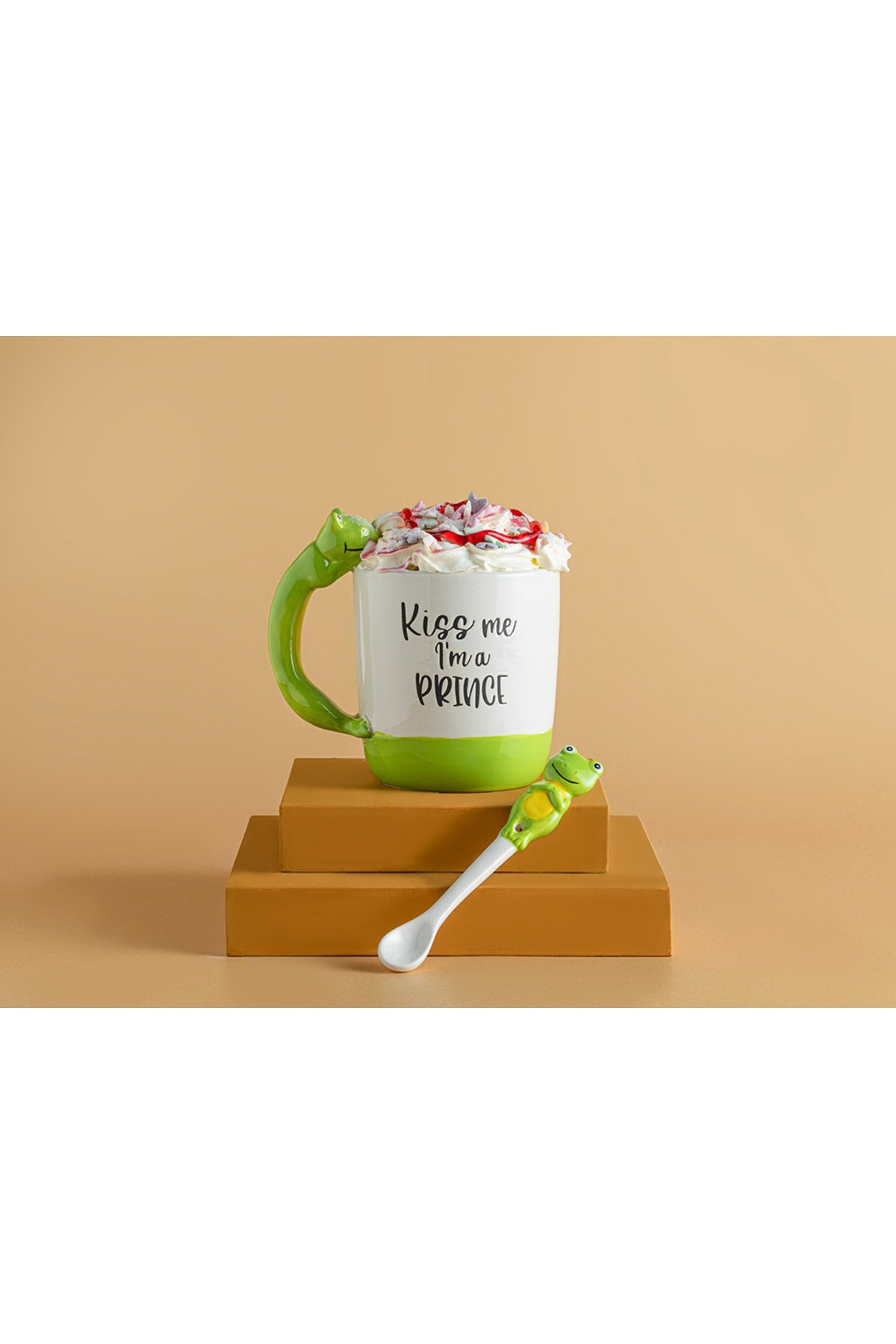 Popsy Frog Dolomite Mug 490 Ml Green