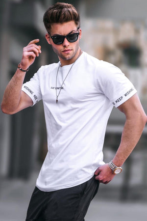 White Men'S T-Shirt 4461