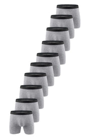 Men'S Gray Premium Lycra Boxer 10 Pack