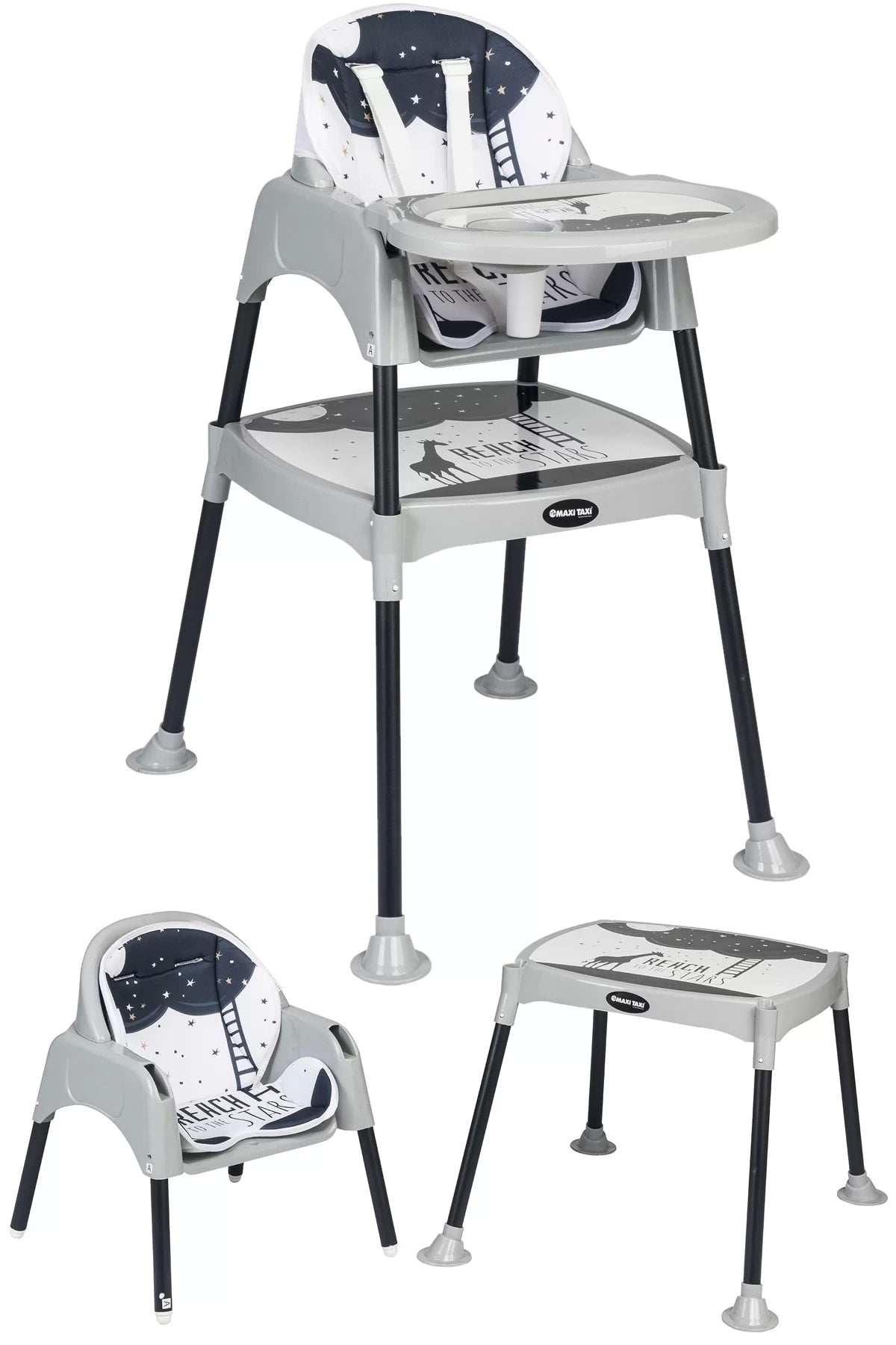 Baby Feeding 3In1 Working Table Highchair