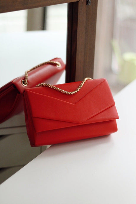 Women's Red Envelope Box Shoulder Bag - Swordslife