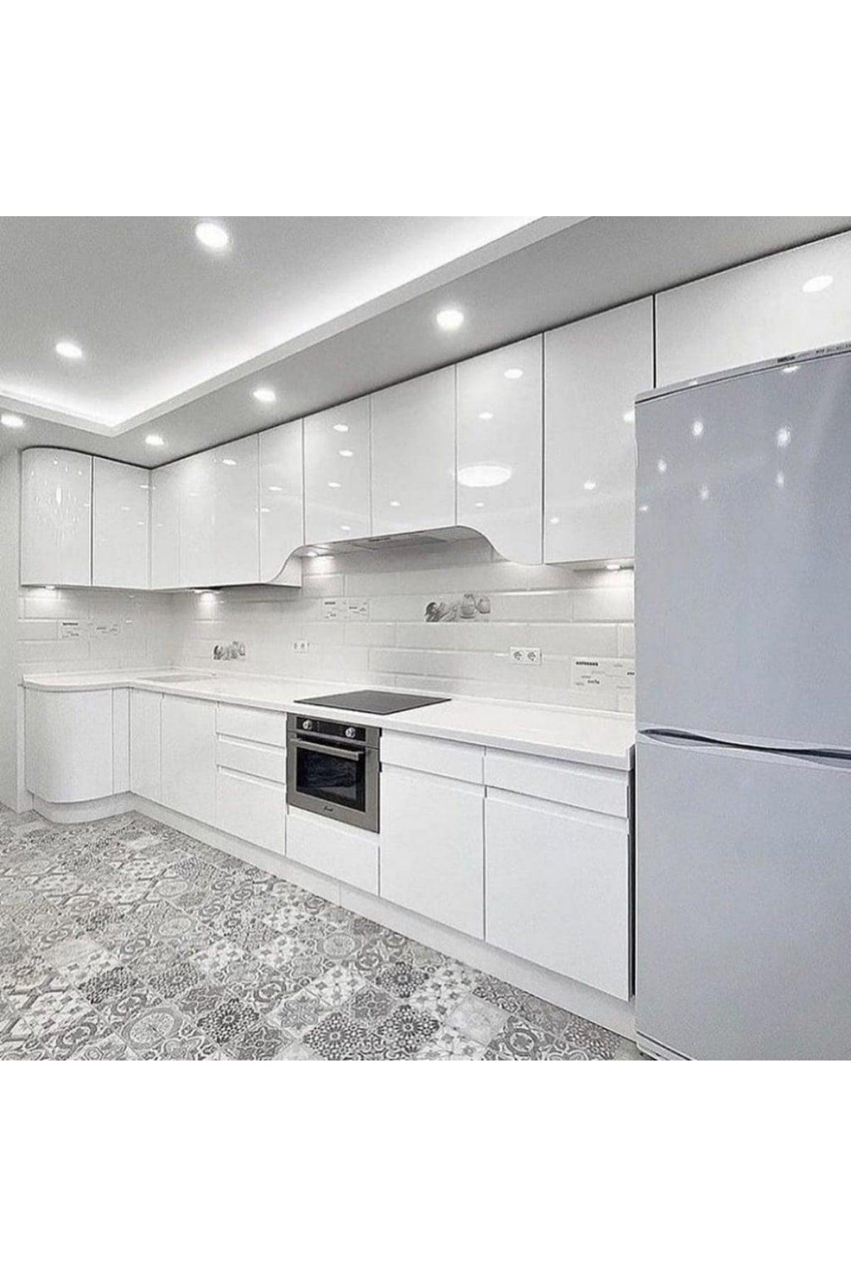 White Lacquer Kitchen Cabinet Covering Foil 50 Cm X 100 Cm - Swordslife