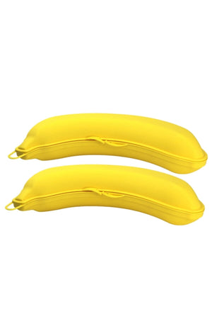 2-Piece Banana Shaped 500Ml Storage Container Nutrition Container Storage Box