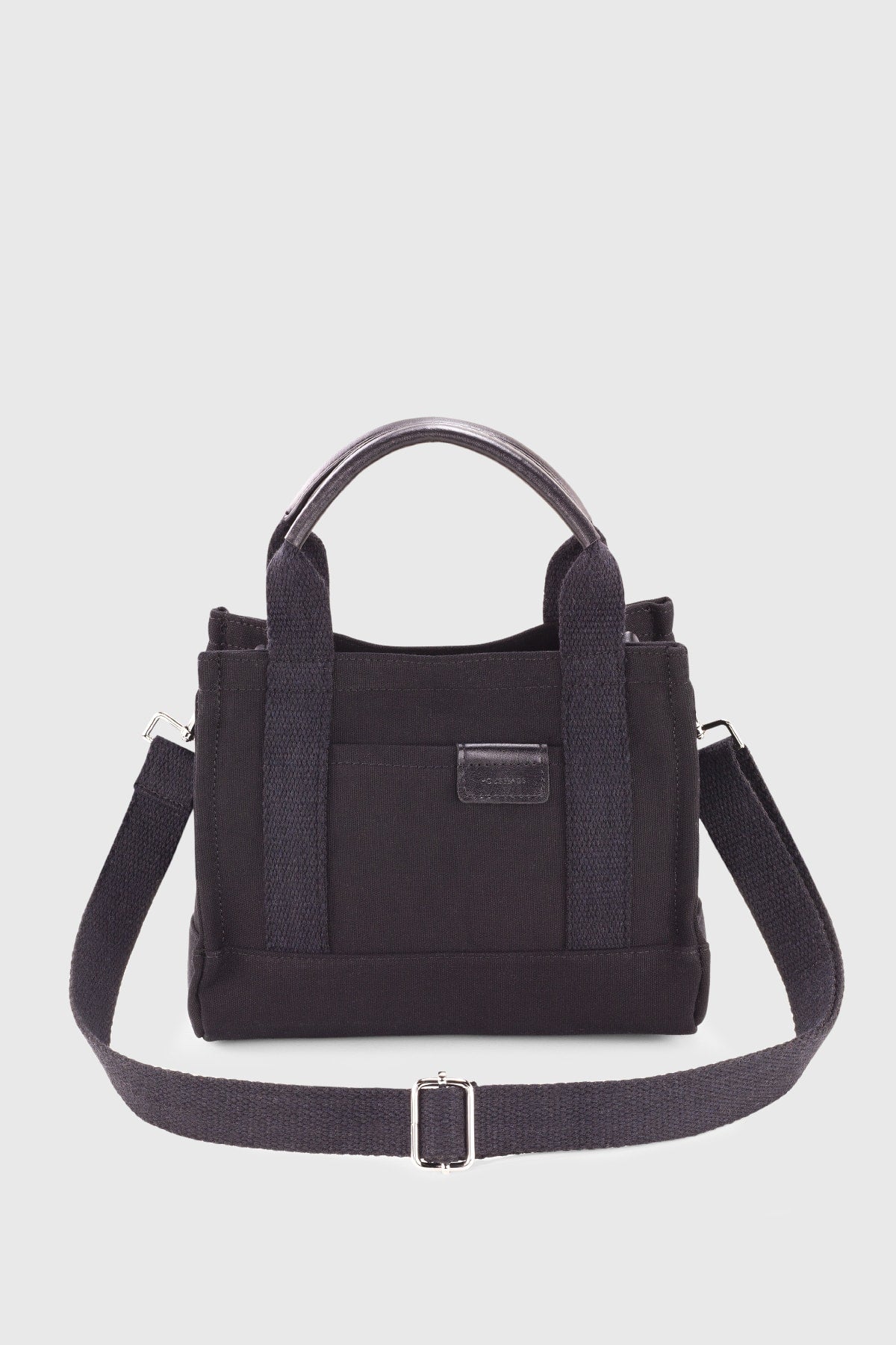 Women'S Black Canvas Tote Bag 232