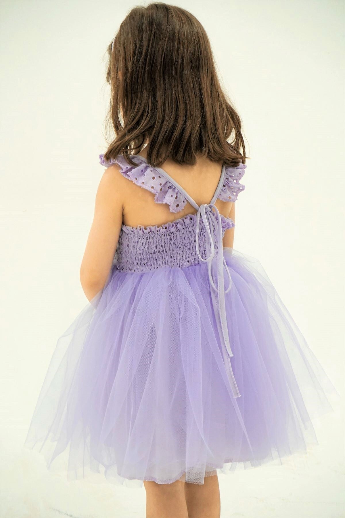 Girl'S Scalloped Tutu Dress
