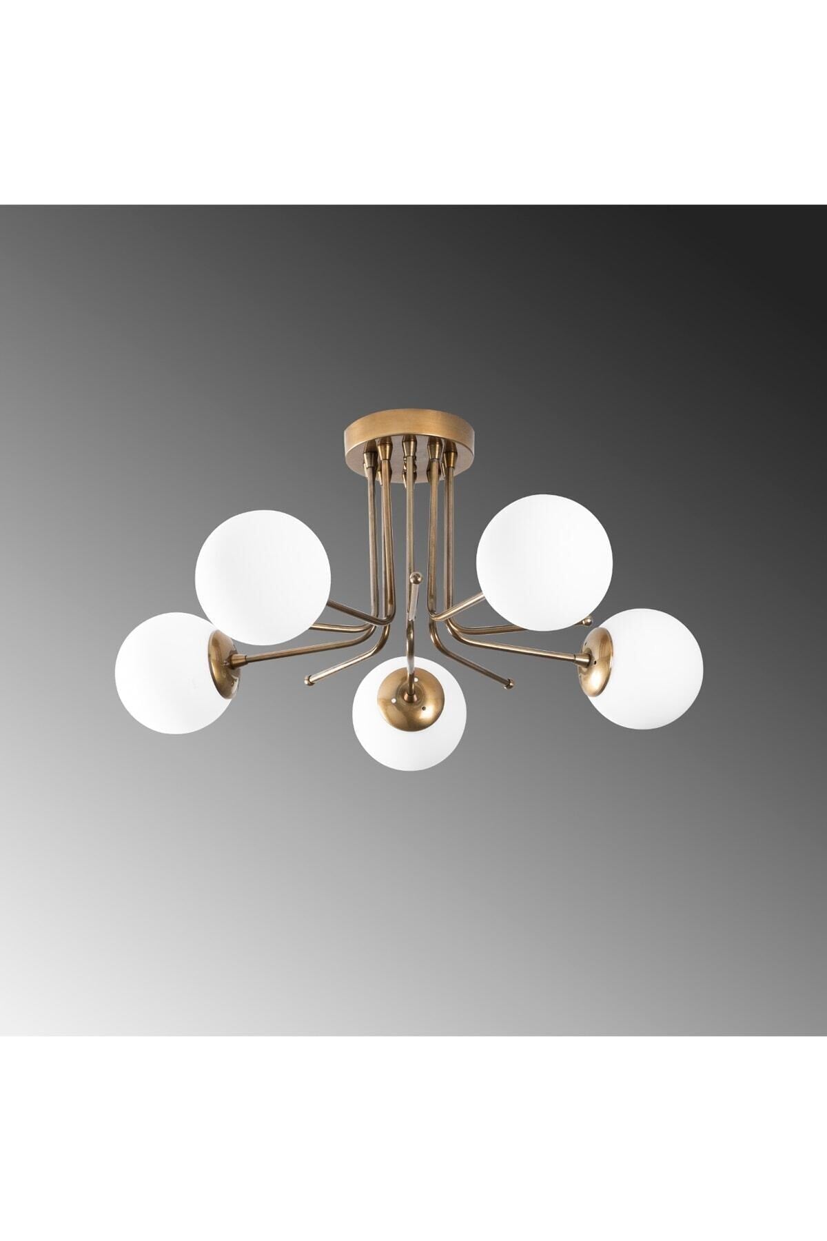 Daisy 5 Li Modern Design-Rustic-Living Room-Kitchen-Bedroom - Glop Glass Antique Chandelier