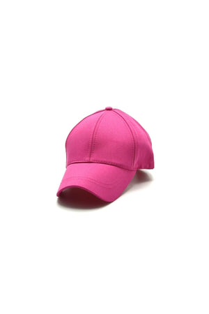 Adjustable Men'S-Women'S Plain Sports Hat With Velcro Back