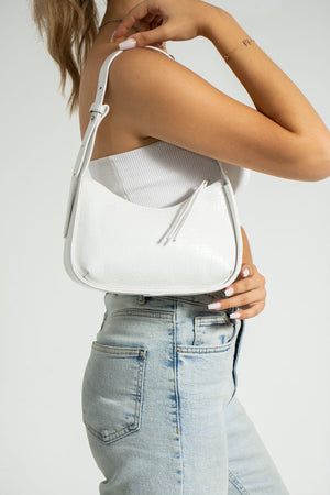Women'S Crocodile Baguette Bag