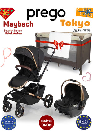 Maybach Travel Baby Stroller Playpen With Gift