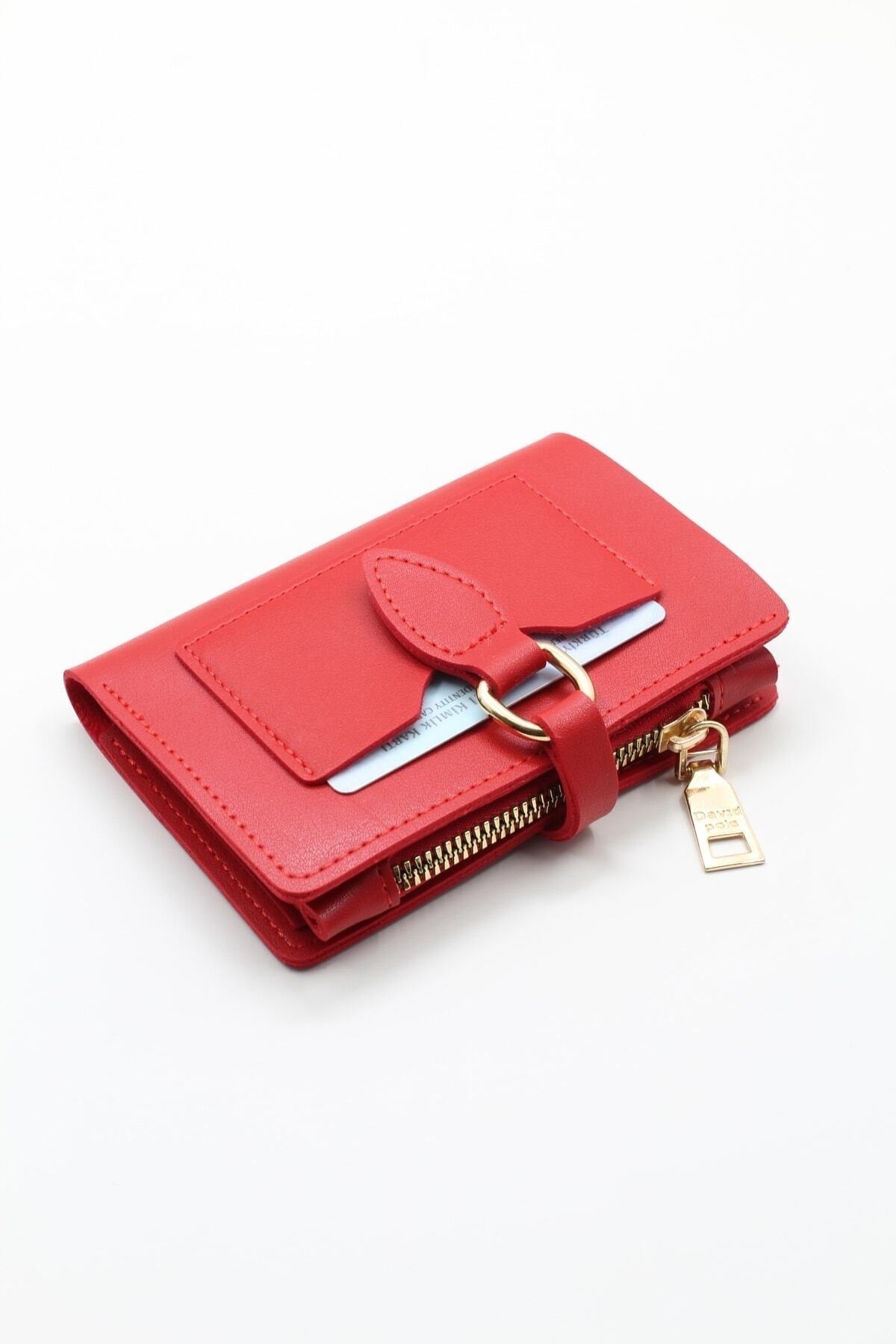 Women'S Wallets Red Women'S Wallets Accessory