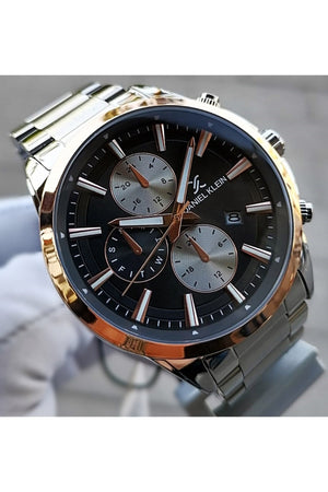 Silver Men'S Wristwatch 3 Atm Waterproof Stainless Steel Machine Guaranteed