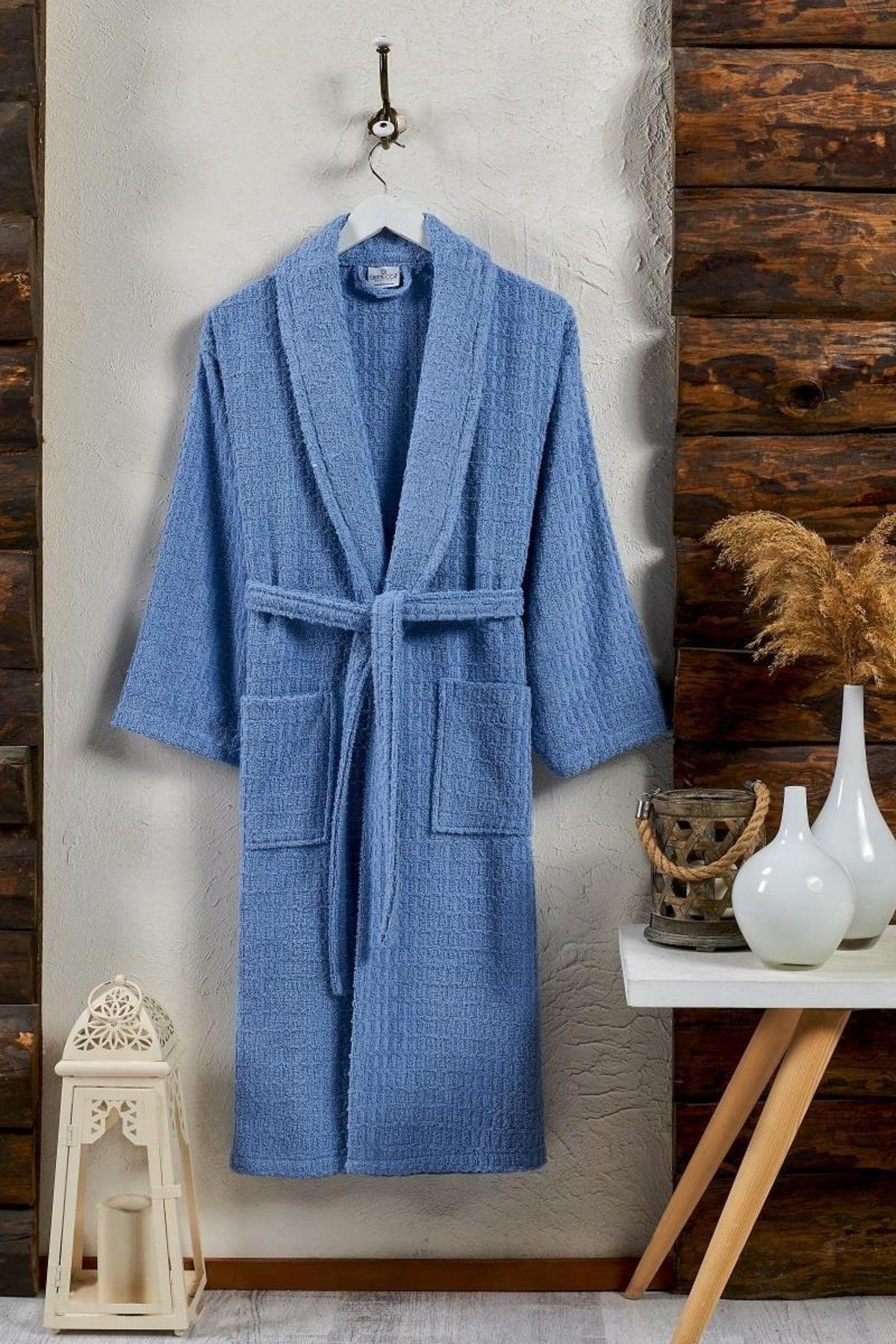 Daıly Patterned Shawl Collar Curl Bathrobe - Swordslife