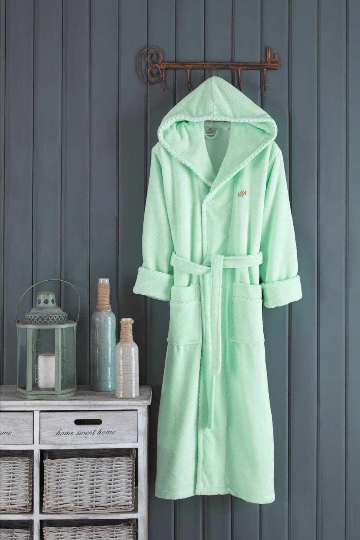 Pile Hooded Bamboo Bathrobe - Swordslife