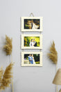 Wooden Triple 10x15 Cm Rope Photo Hanger Horizontal-color Maple - Swordslife