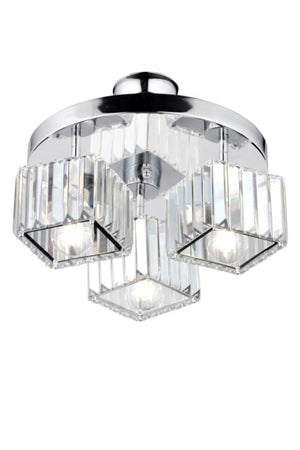 Lara 3-Piece Chrome K-01 Chandelier