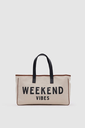 Canvas Fabric Bigger Shopper Bag Weekend