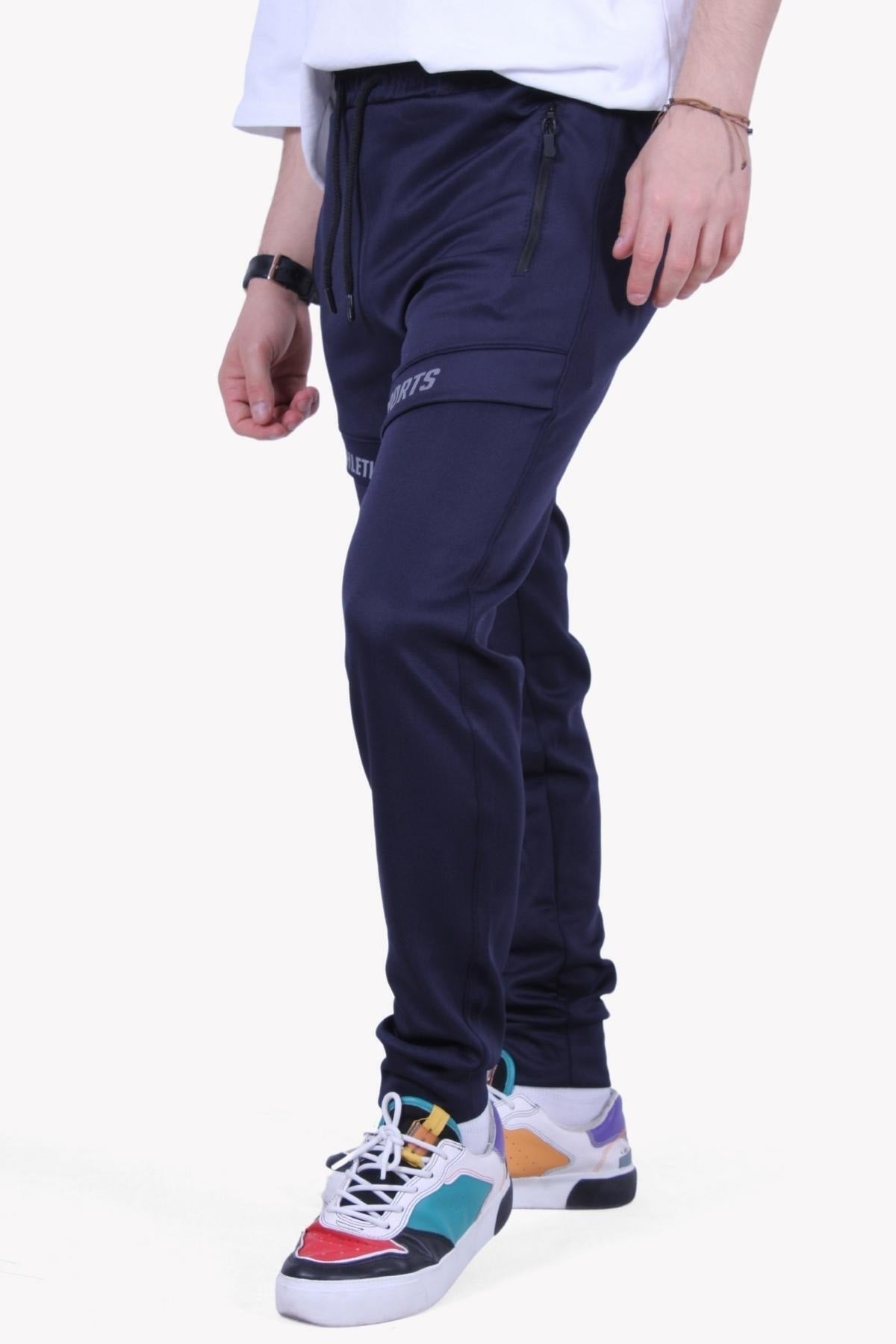 Sml-Xl-Xxl Slim Fit Printed Scuba Men'S Sweatpants