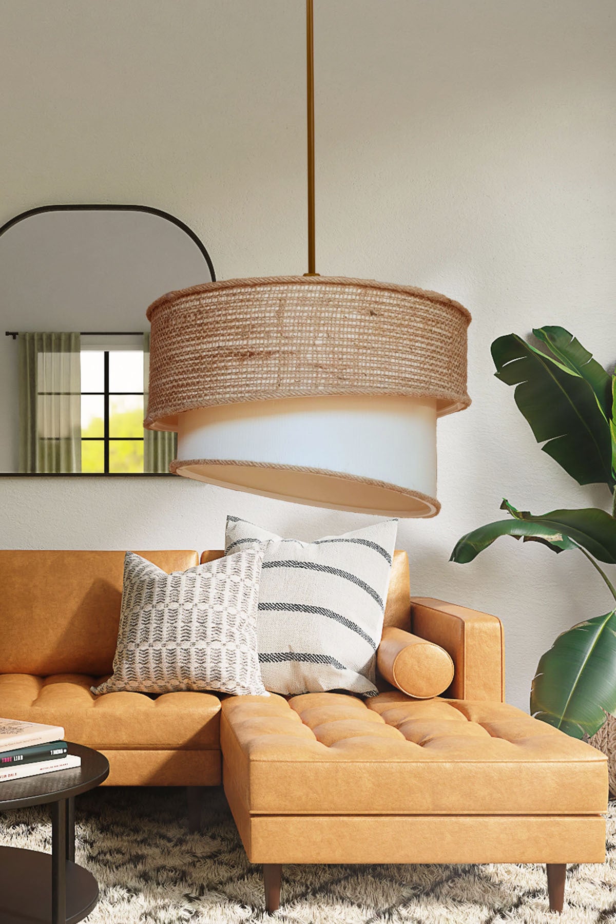 Wind Redro Wicker Pendant Lamp Chandelier E548
