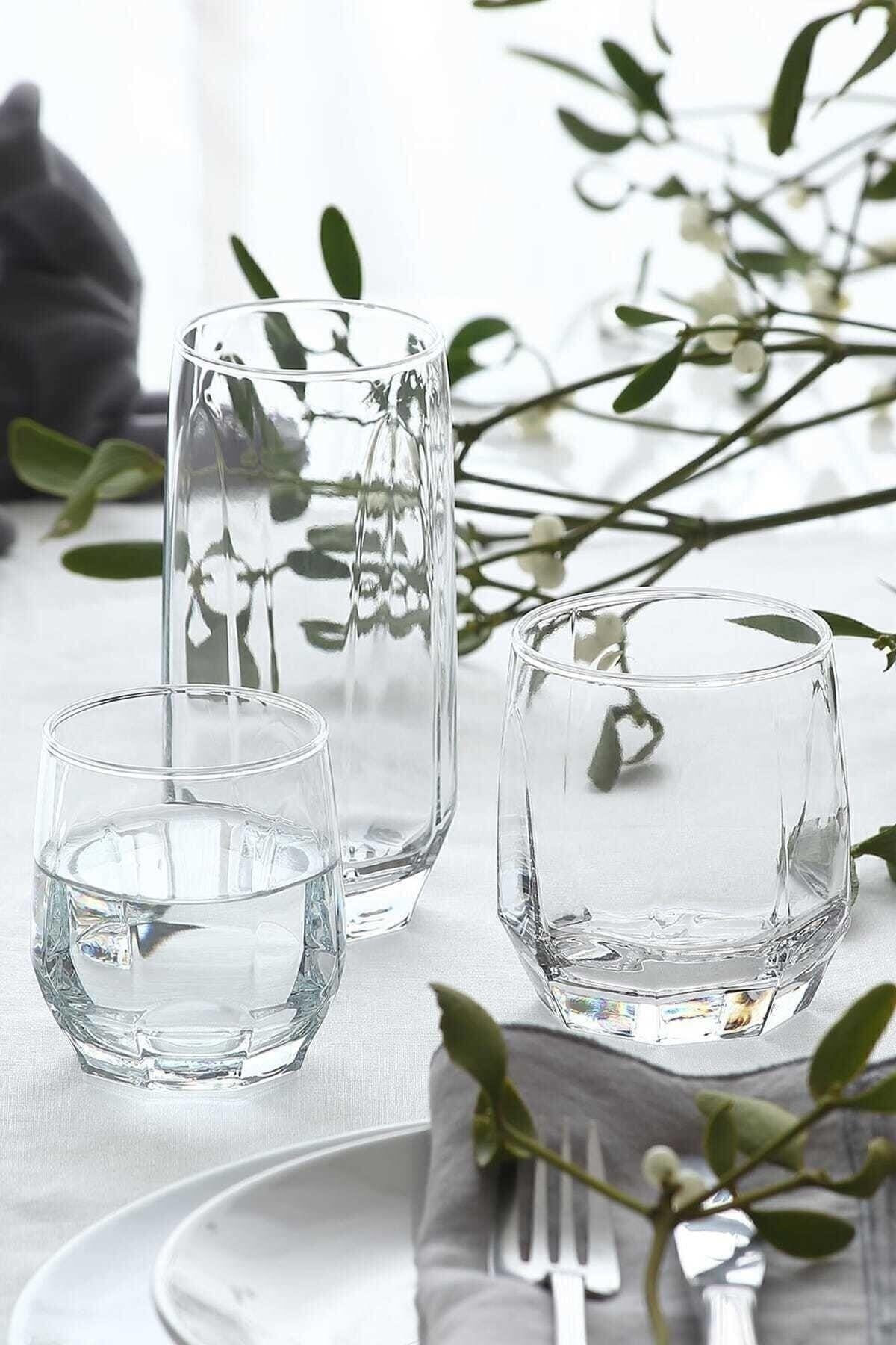 Diamond 36 Piece Glass Set - Water Glass Set Set Pomegranate 50 Fma05058