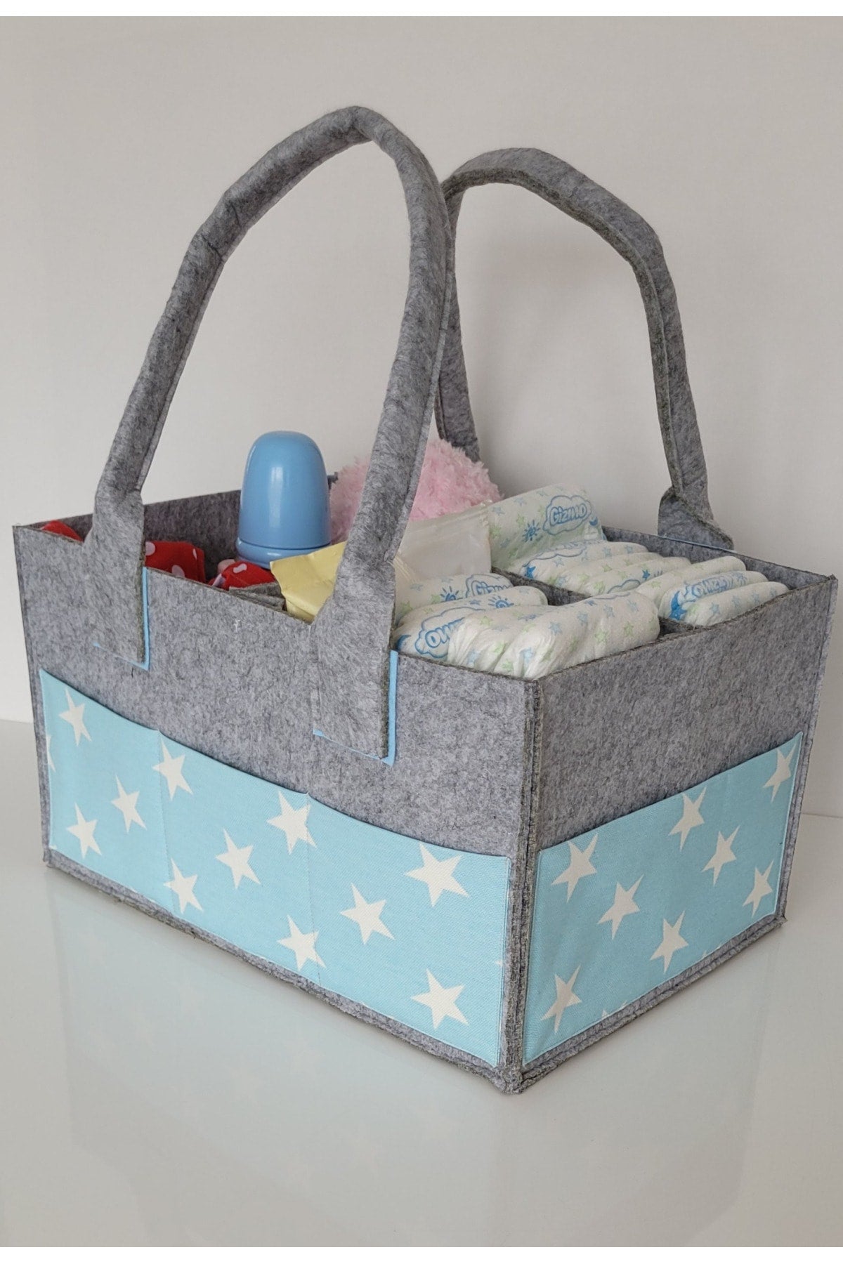 Handmade Multi-Purpose Felt Mother Baby Care And Organizer Bag Functional Organizer