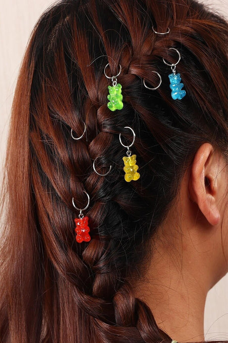 Silver Jelly Bean Hair Clip Set - Swordslife