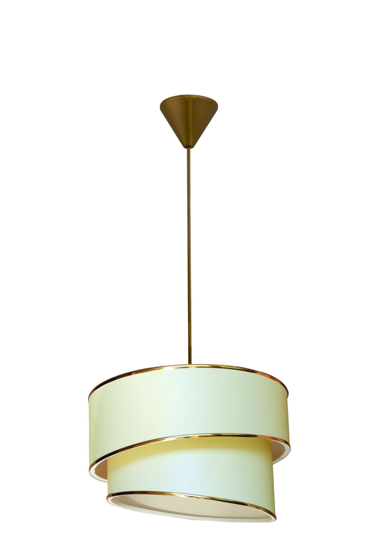 Ruzgar Modern Single Pendant Lamp Chandelier Beige Es119