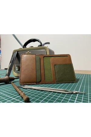 Frig Genuine Leather Handmade Multifunctional Card Holder Wallet