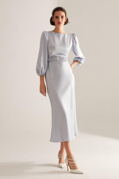 Heleny Special Design Light Blue Engagement Dress - Swordslife