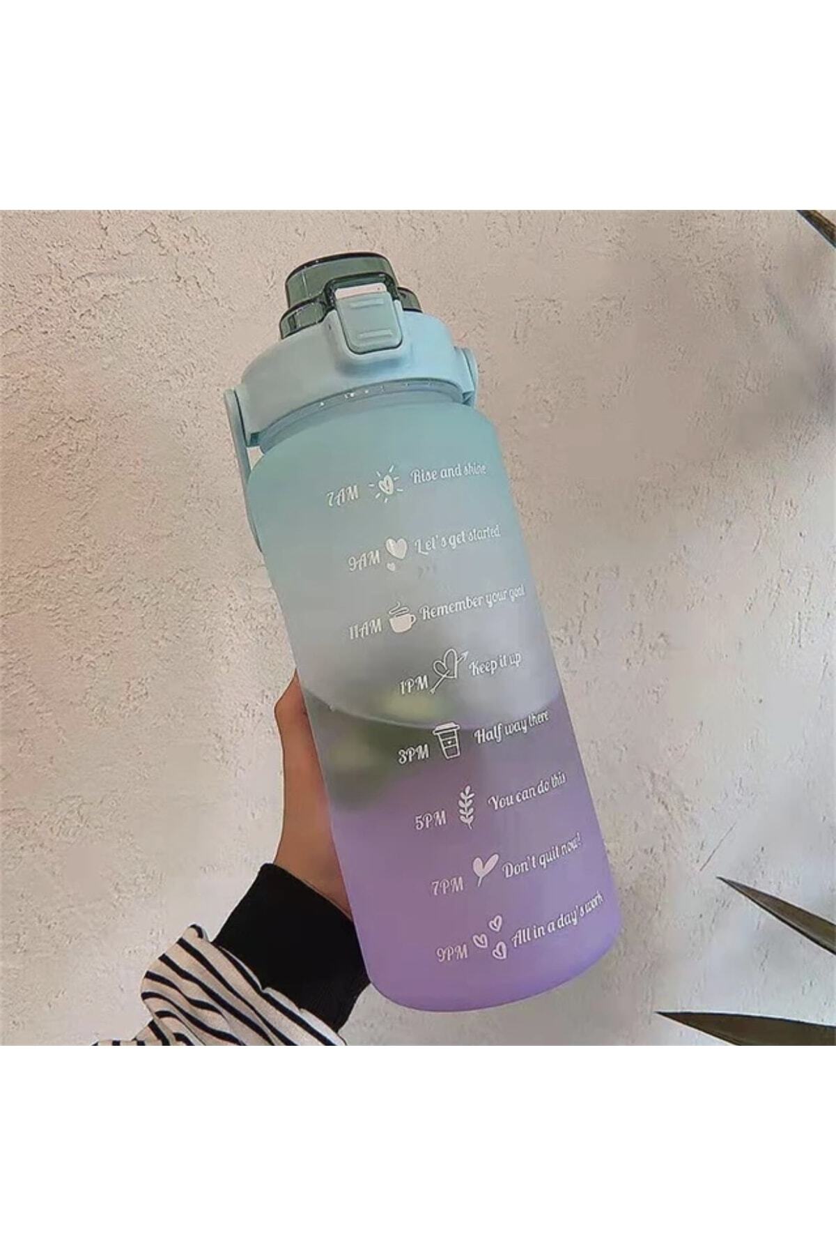 Motivational Water Bottle Water Bottle Drinker 2Liter Tritan Gym Water Bottle Bpa Free Drinker