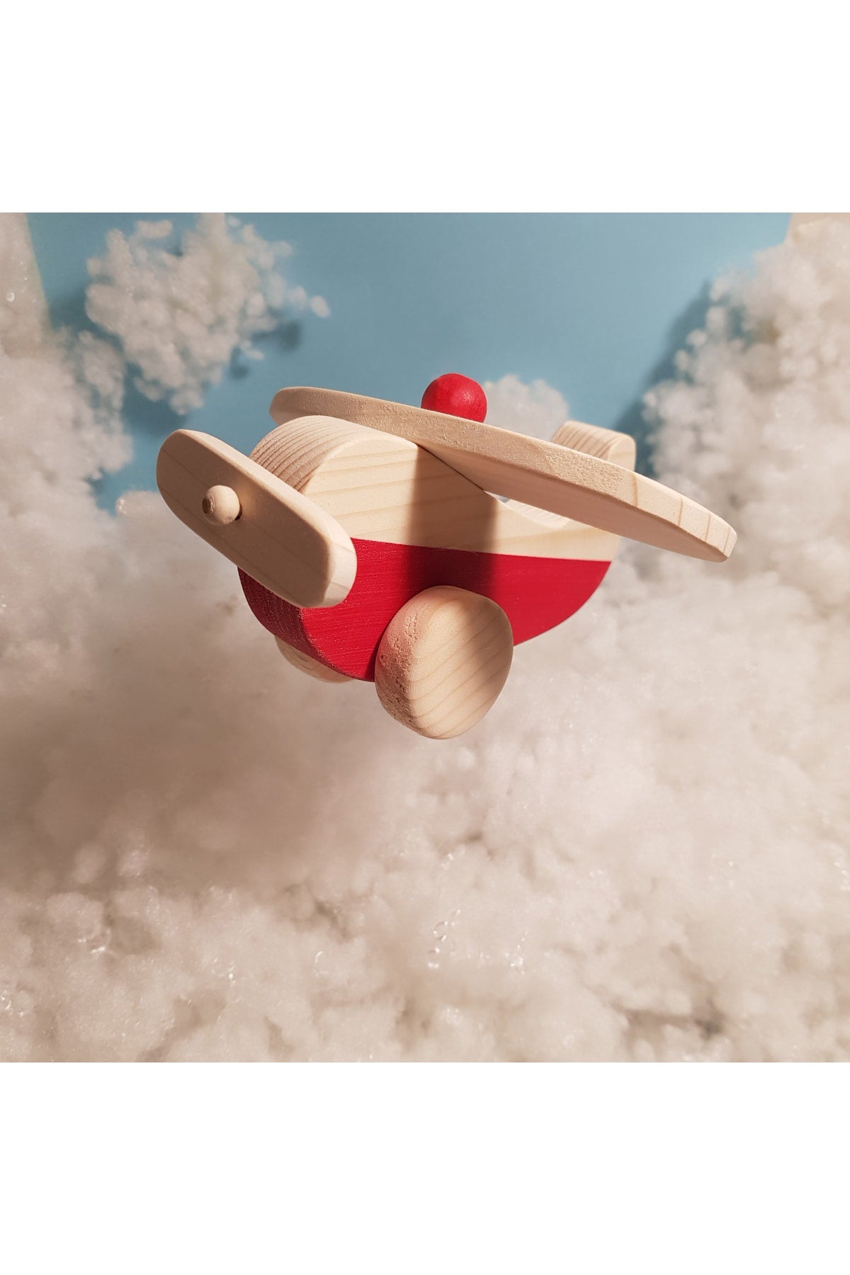 Handmade Wooden Toy Airplane, Educational, Creative, Vintage And Natural And Safe Wooden Baby Toy