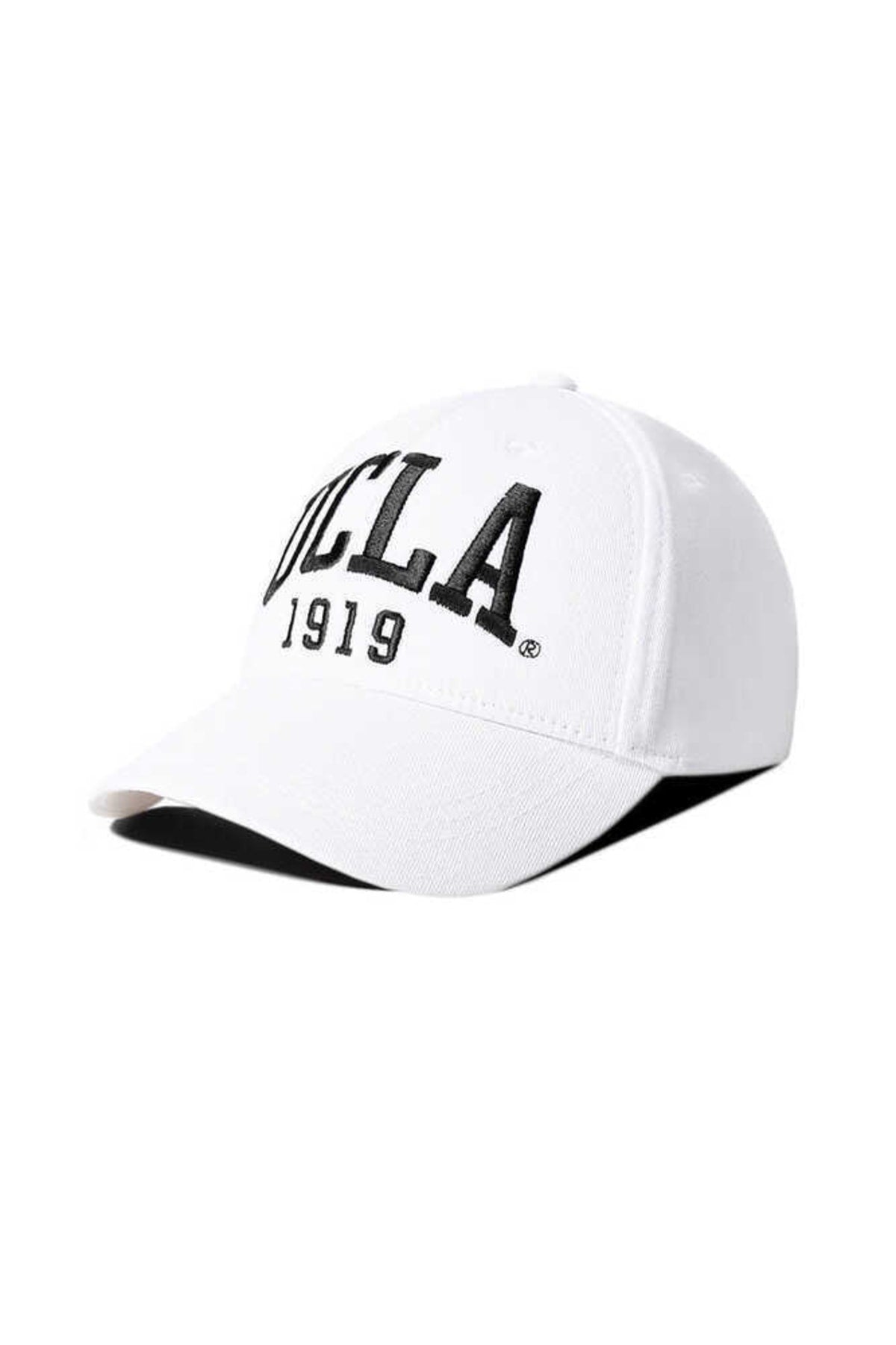 Ballard White Black Embroidered Hat