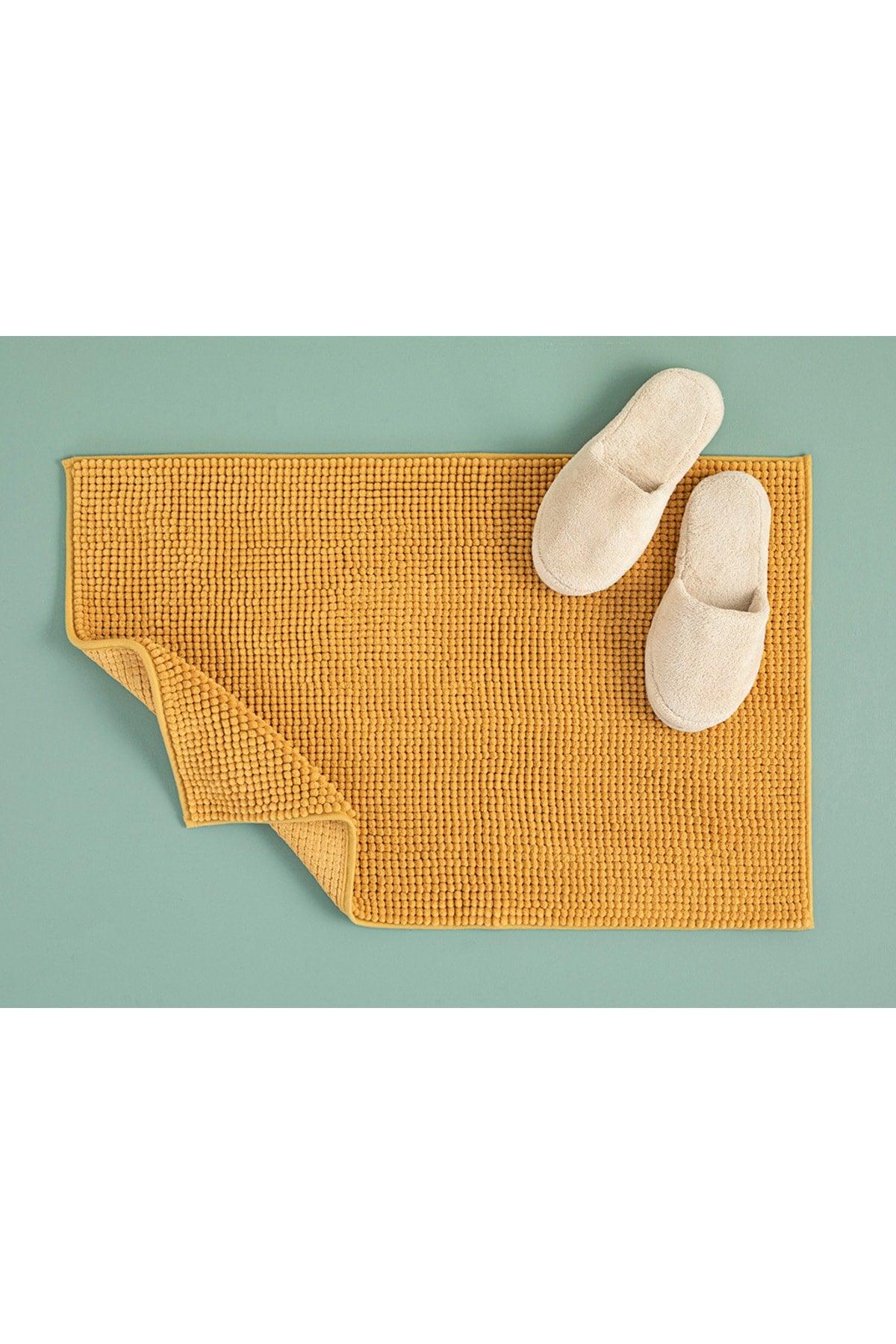 Paige Polyester Pasta Bath Mat 50x80 Cm Yellow - Swordslife