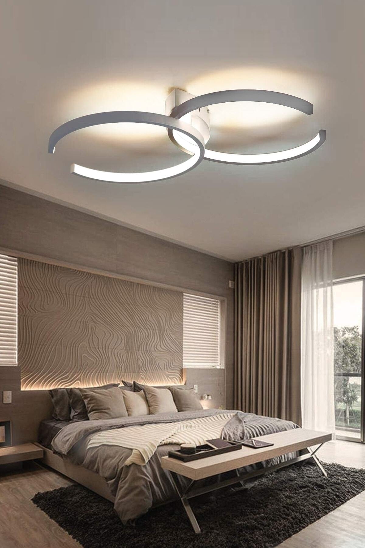 Chance C Modern Double Gray Case Led Double Chandelier
