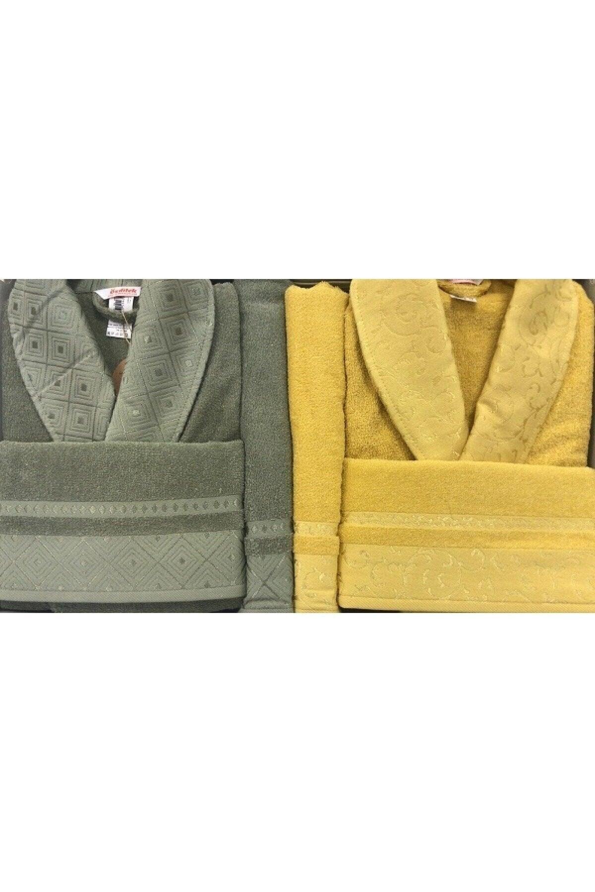 Mustard - Khaki Serene Family Bathrobe Set - Swordslife