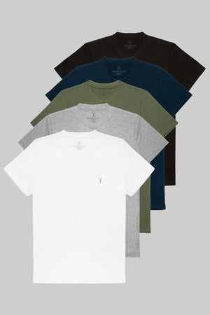 Standard Pattern Basic 5-Pack T-Shirt 1000