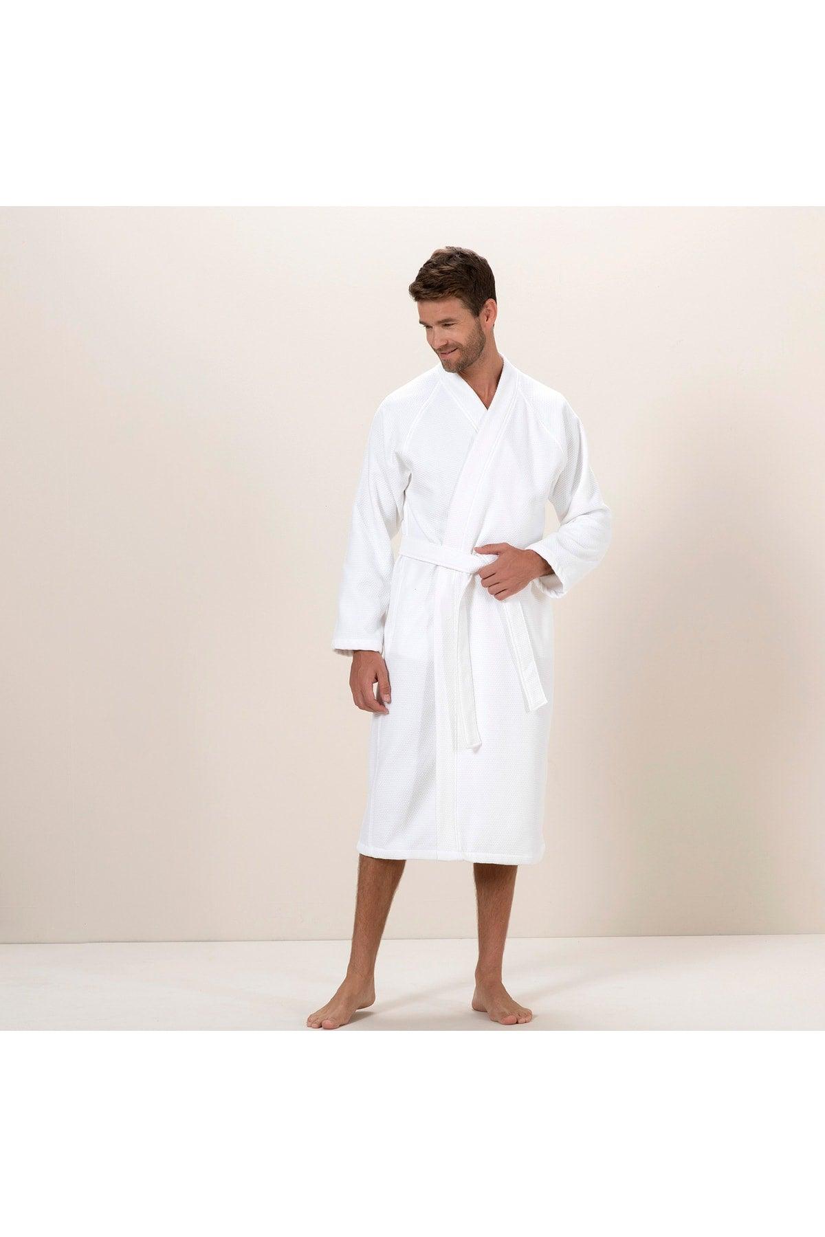 Sobeska Men's Bathrobe White - Swordslife