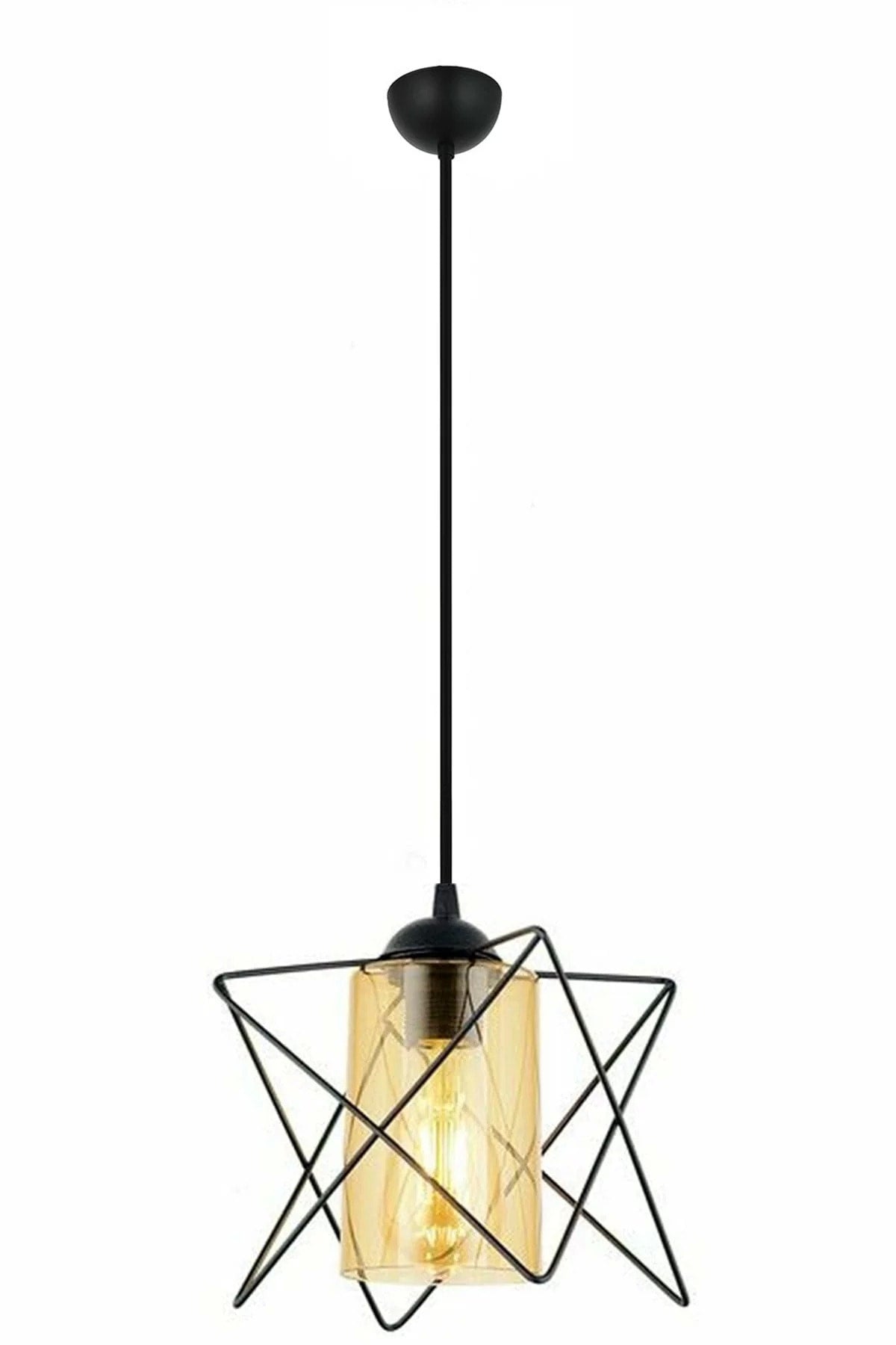 Black Rustic Chandelier - 2 Pieces