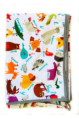 Zoo, 150x150 Cm Waterproof, Floor/Table Cover, For Activity, Food And Play, Eco-Friendly And Environmentally Friendly,