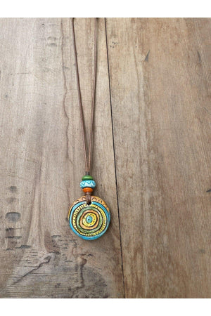 Ceramic Design Necklace, Bohemian Ethnic Style Necklace, Design Necklace, - Swordslife