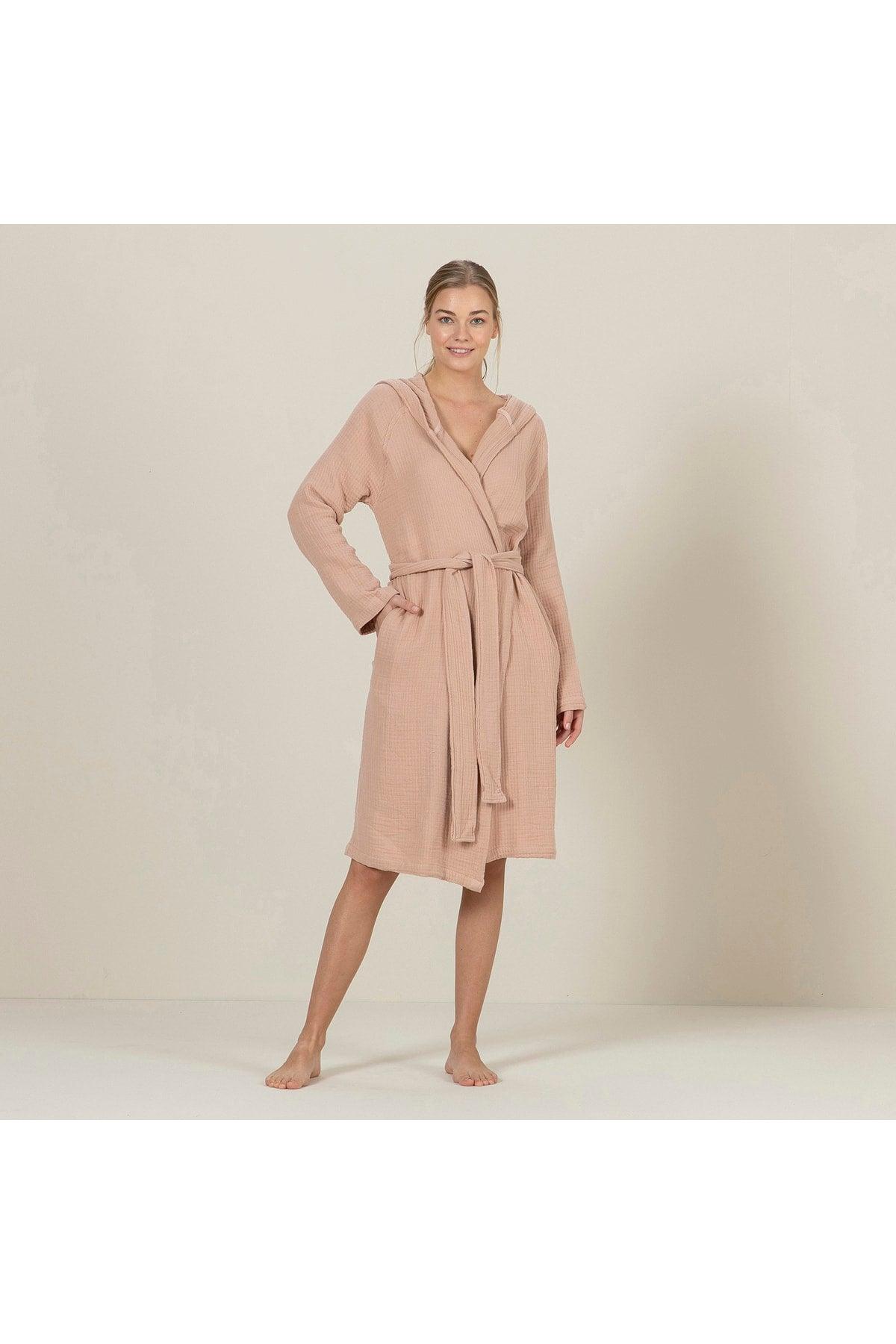 Armin Unisex Bathrobe Dark Salmon - Swordslife