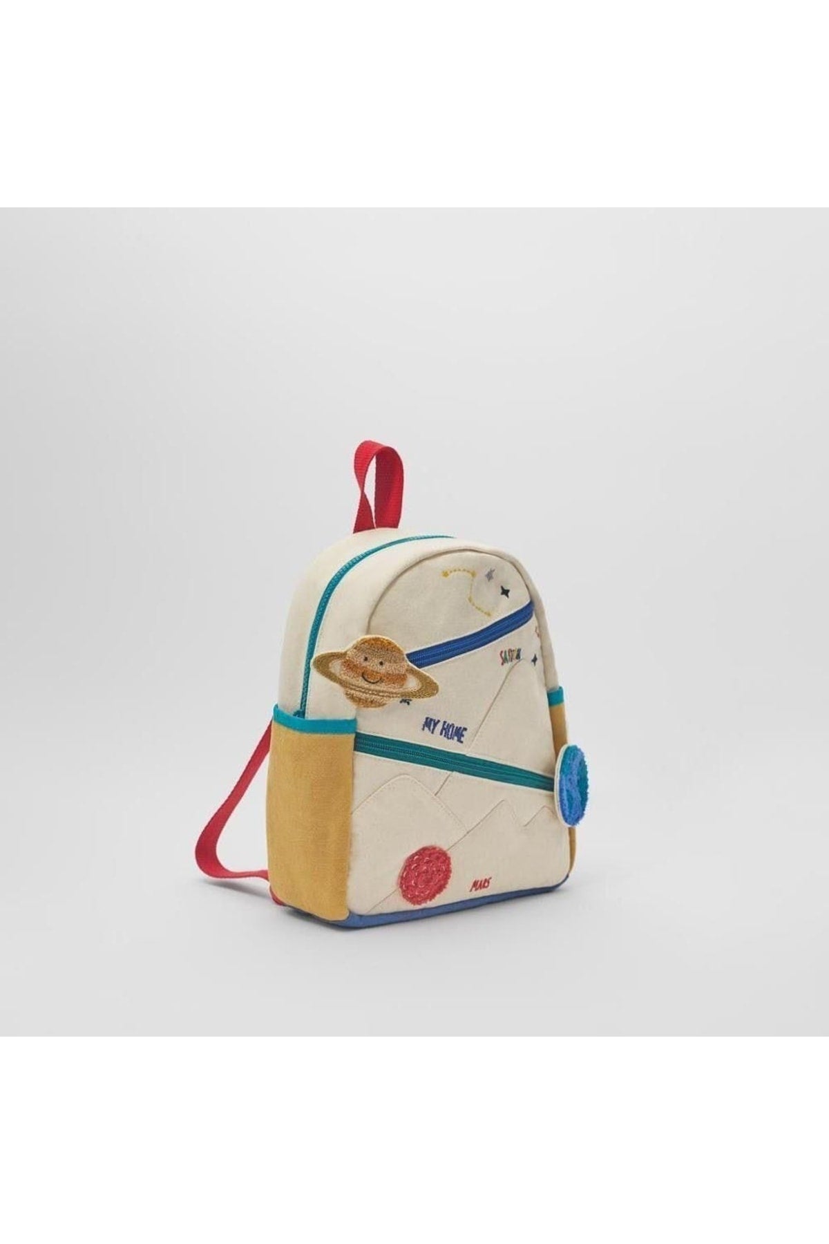Space Theme Kids Backpack With Applique And Embroidery Detail