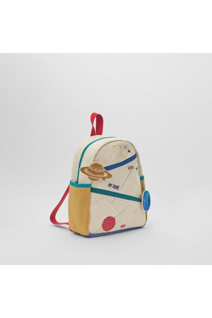 Space Theme Kids Backpack With Applique And Embroidery Detail