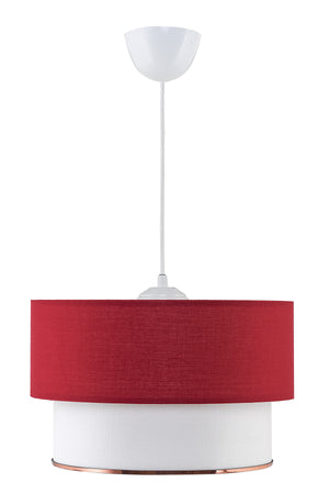 Teuse Chandelier Red White Mdrn-45