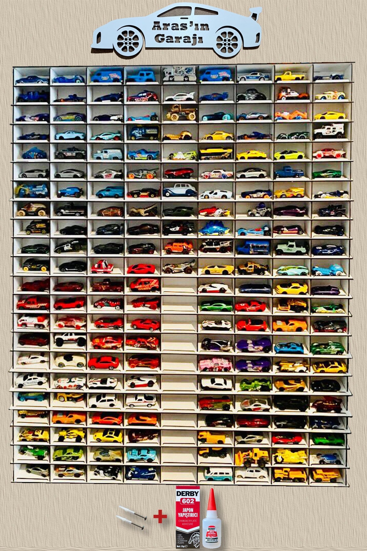 Curved Decorative Wall Car Shelf For 198 Car - White
