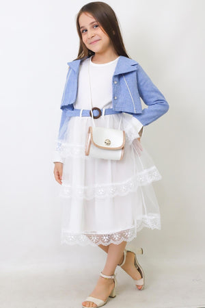 Girl Summer Skirt And Bag Dress Set (2026 New Season 117)