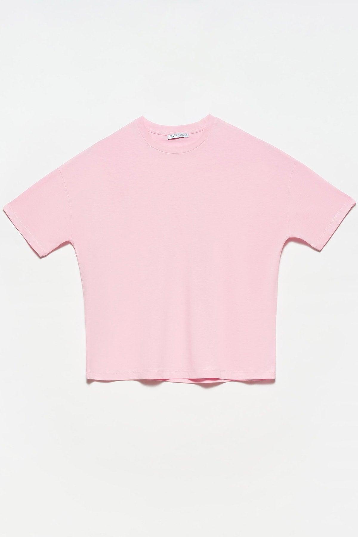 3683 Basic T-shirt Light Pink - Swordslife