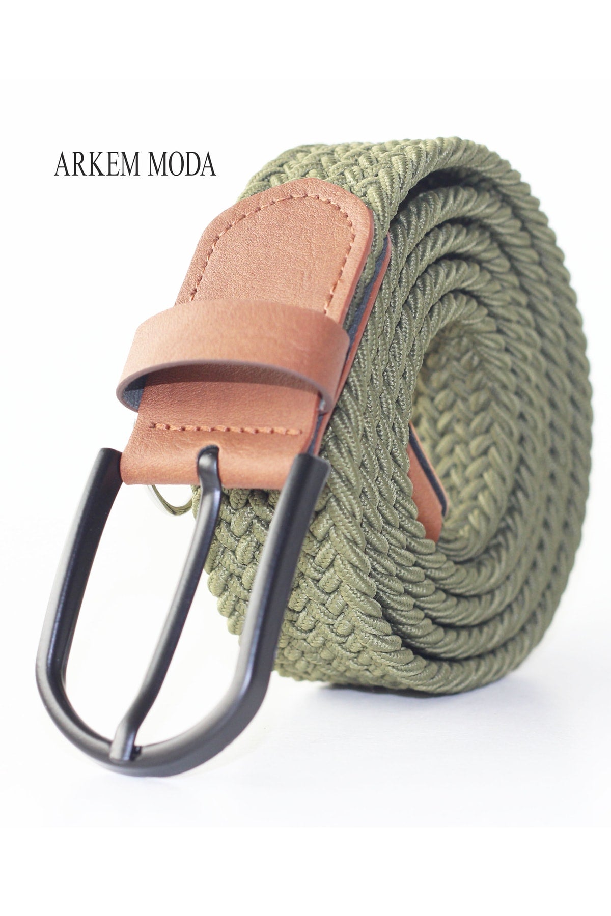 Braided Elastic Belt Jeans, Jeans, Shorts Khaki Men'S Belt 3,5 Cm