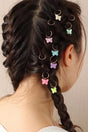Trend Butterfly Hair Earrings Barrettes Set - Swordslife