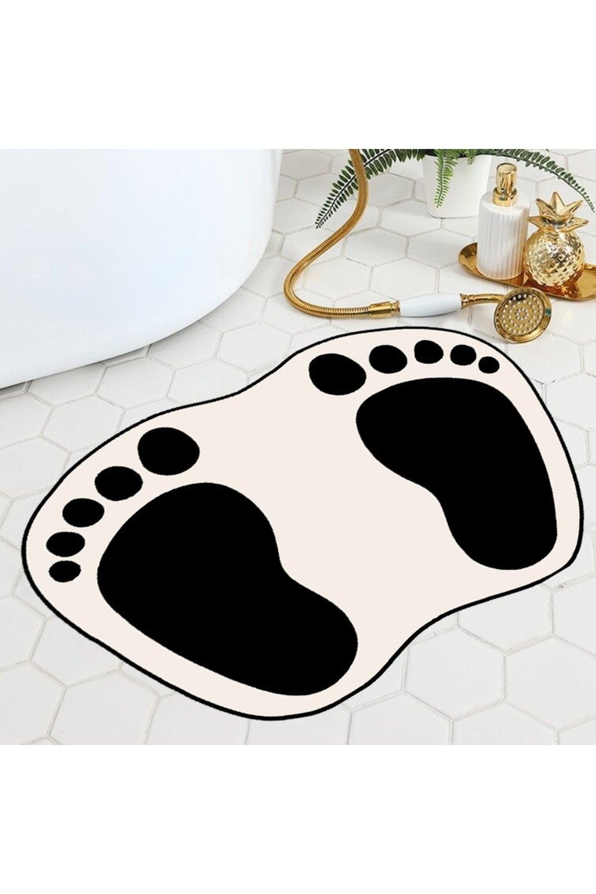 Footprint Mat, Bath Mat, Cream Mat - Swordslife